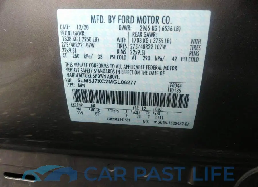 5LM5J7XC2MGL06277# 9