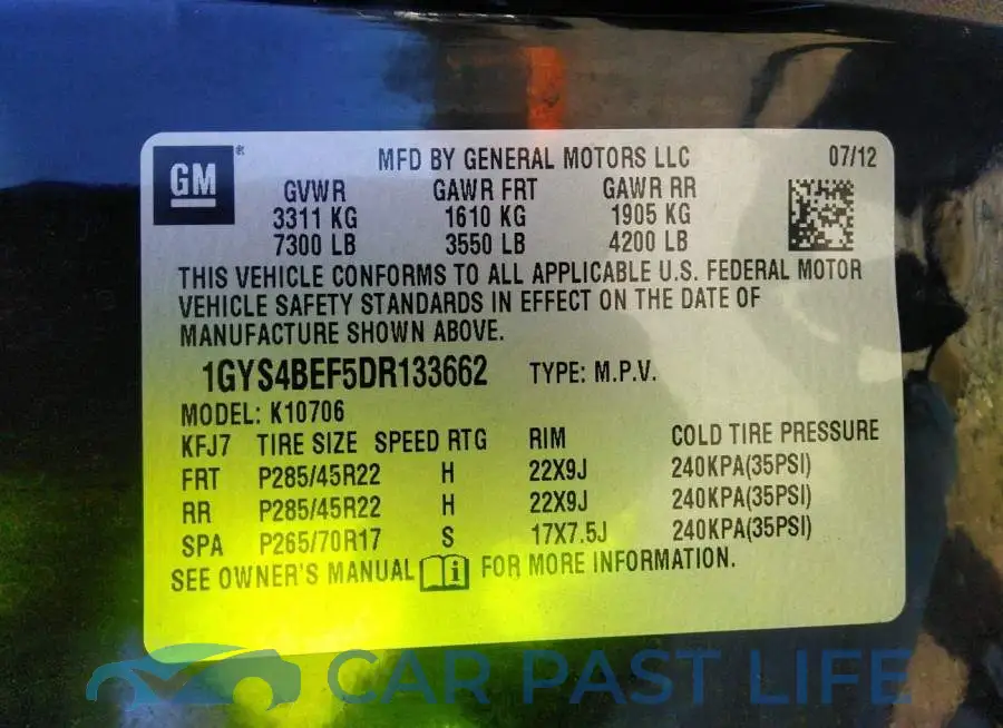 1GYS4BEF5DR133662# 9