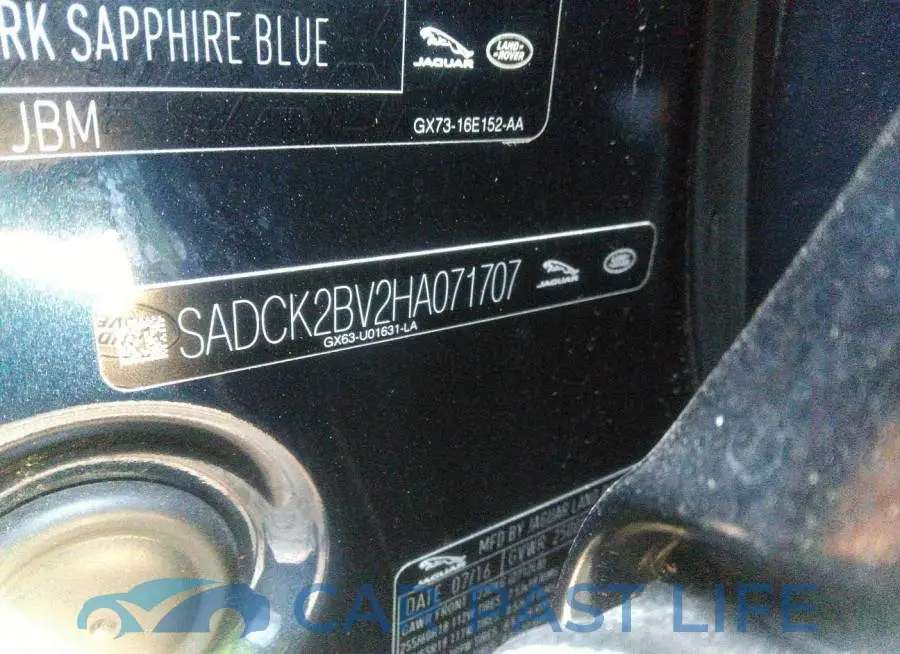 SADCK2BV2HA071707# 9