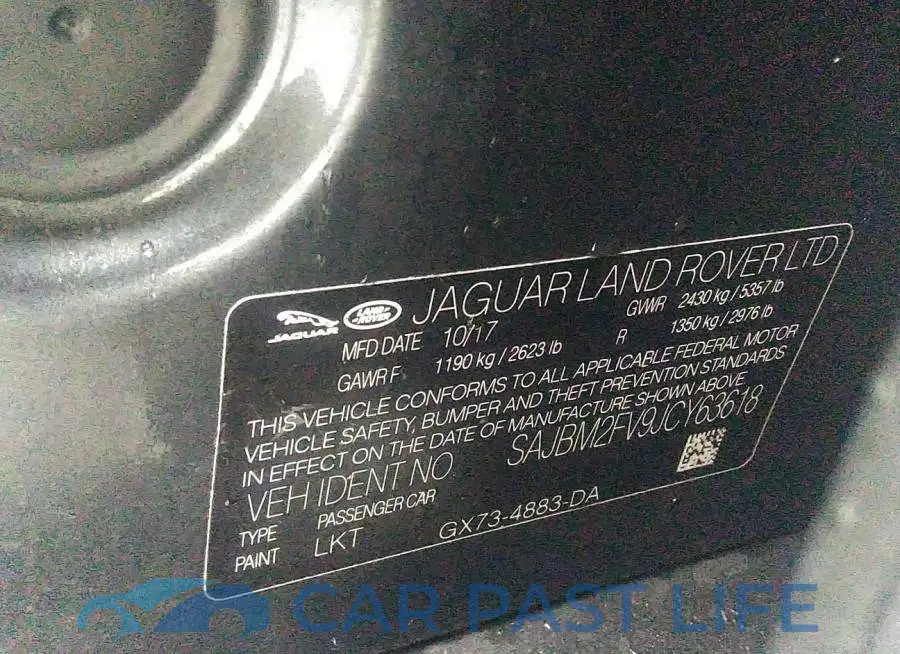 SAJBM2FV9JCY63618# 9