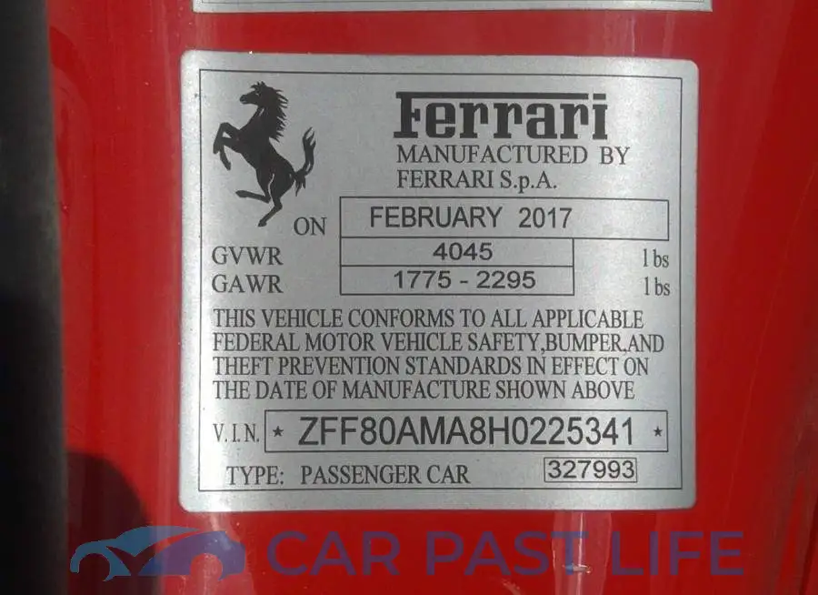 ZFF80AMA8H0225341# 9