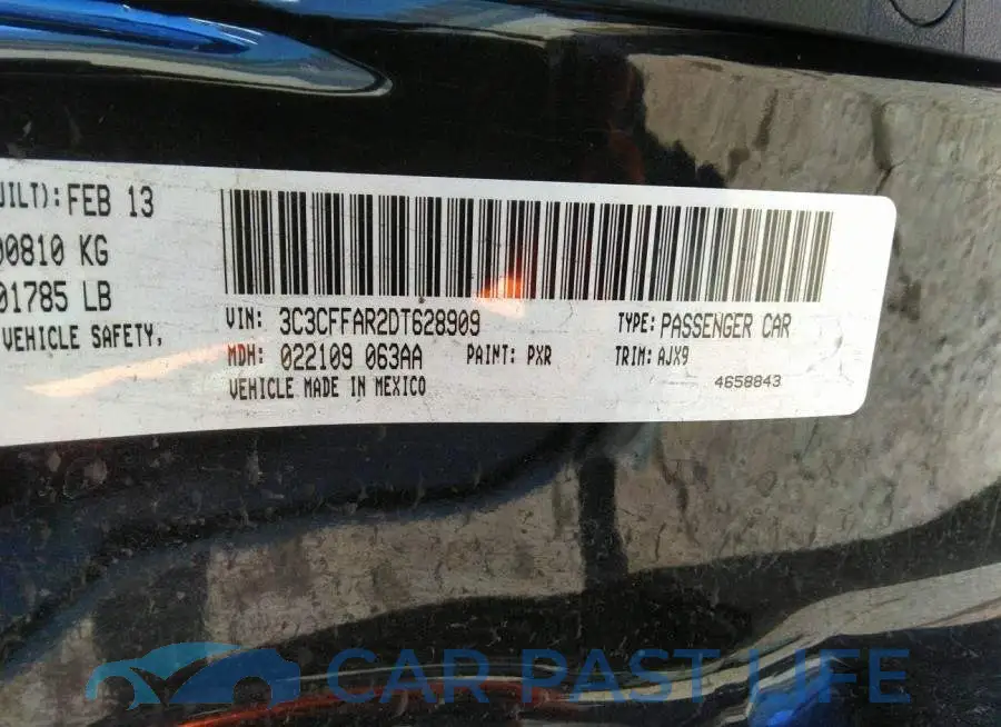 3C3CFFAR2DT628909# 9