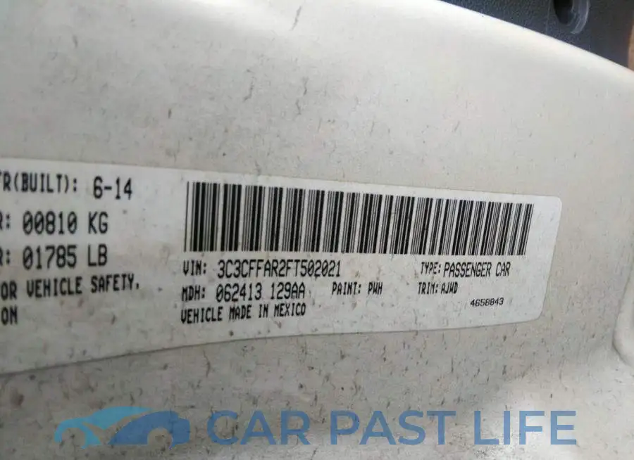3C3CFFAR2FT502021# 9