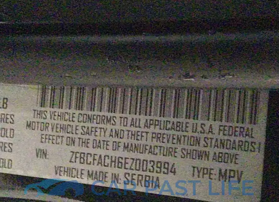ZFBCFACH6EZ003994# 9