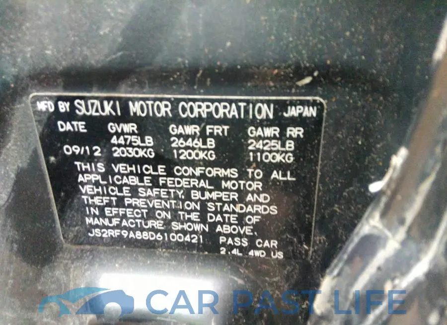 JS2RF9A88D6100421# 6