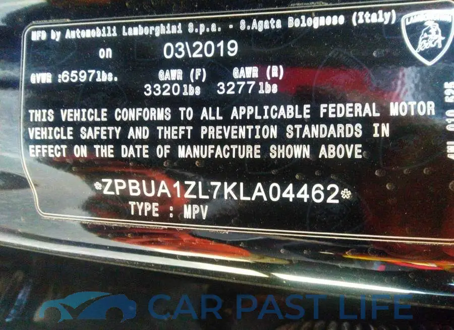 ZPBUA1ZL7KLA04462# 9