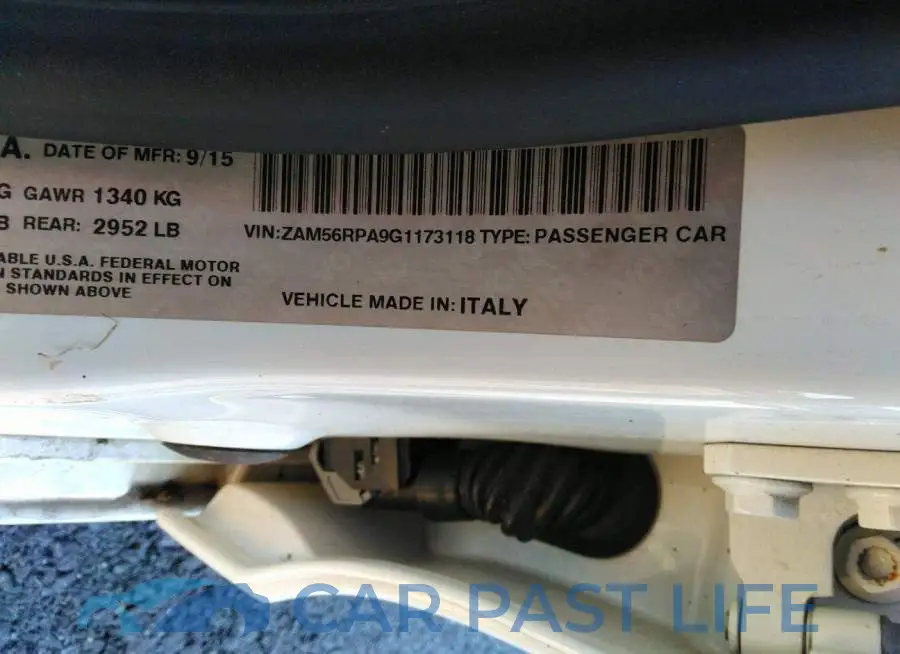 ZAM56RPA9G1173118# 9