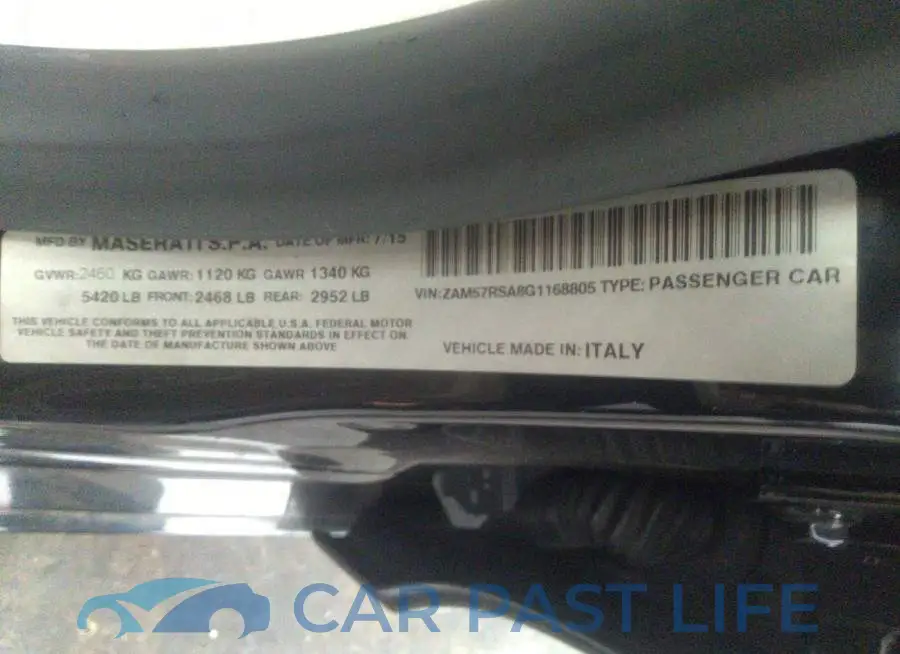 ZAM57RSA8G1168805# 9