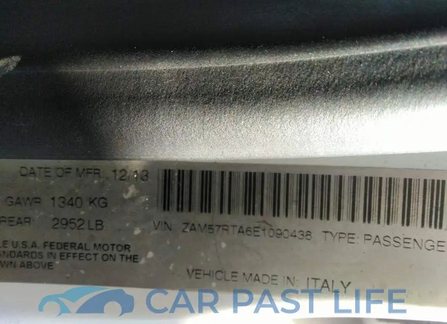 ZAM57RTA6E1090438# 9