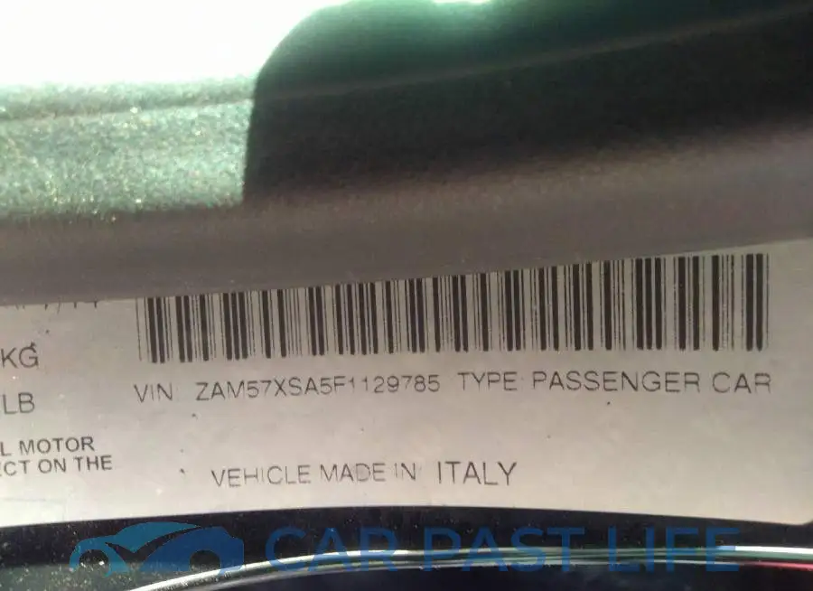 ZAM57XSA5F1129785# 9