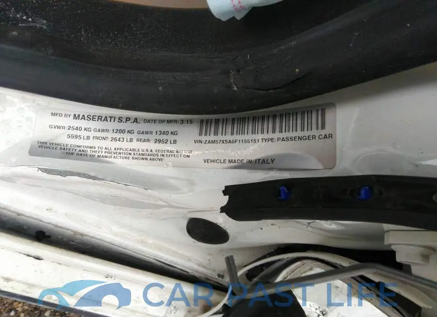 ZAM57XSA6F1155151# 9