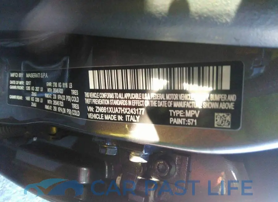 ZN661XUA7HX243177# 9