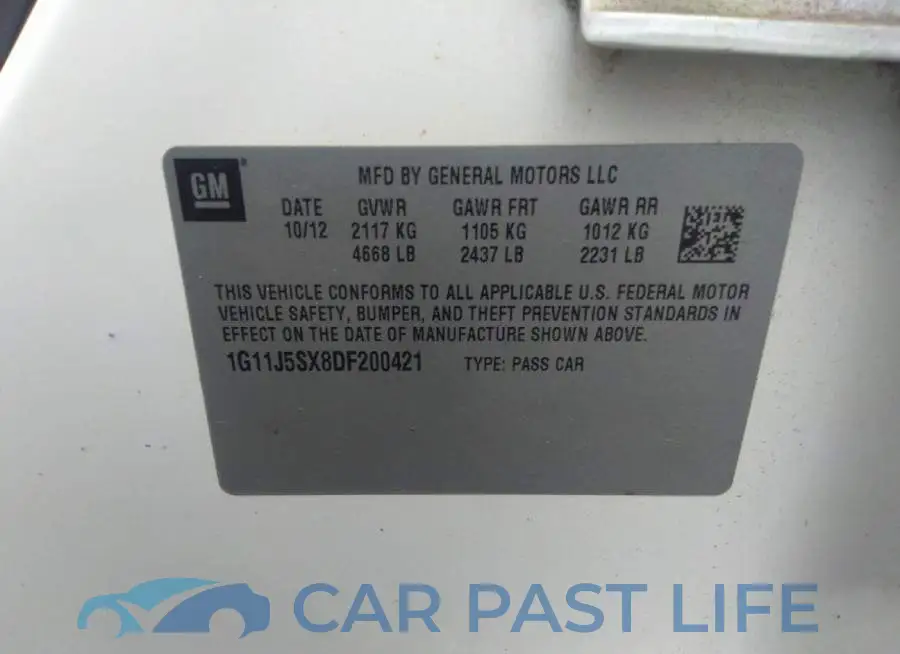 1G11J5SX8DF200421# 9