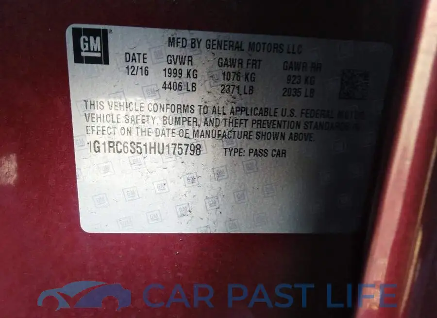 1G1RC6S51HU175798# 9