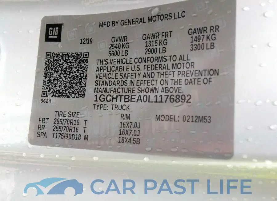 1GCHTBEA0L1176892# 9