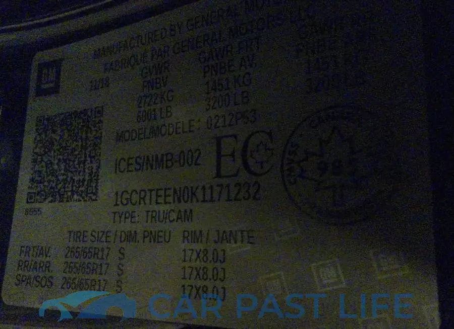1GCRTEEN0K1171232# 9