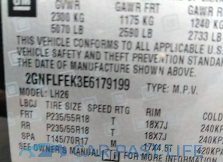 2GNFLFEK3E6179199# 9