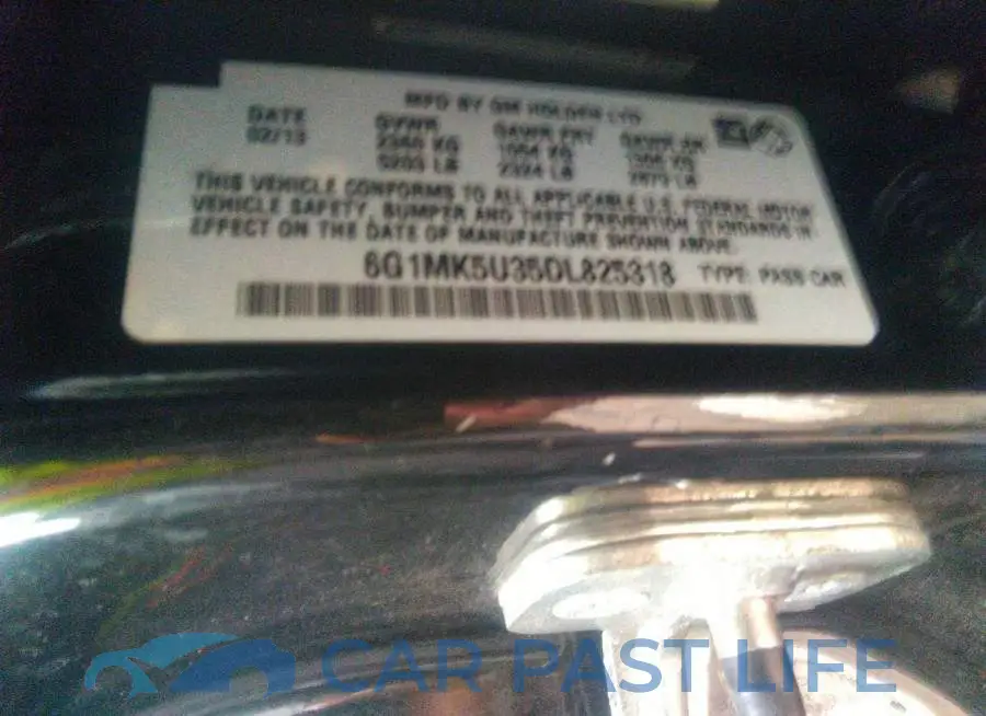 6G1MK5U35DL825318# 9