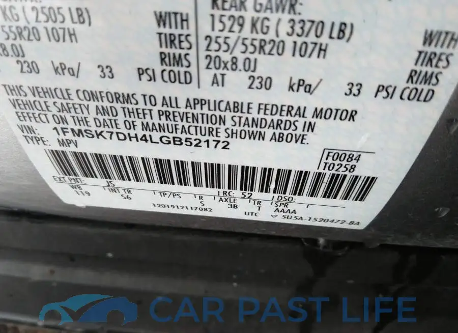 1FMSK7DH4LGB52172# 9