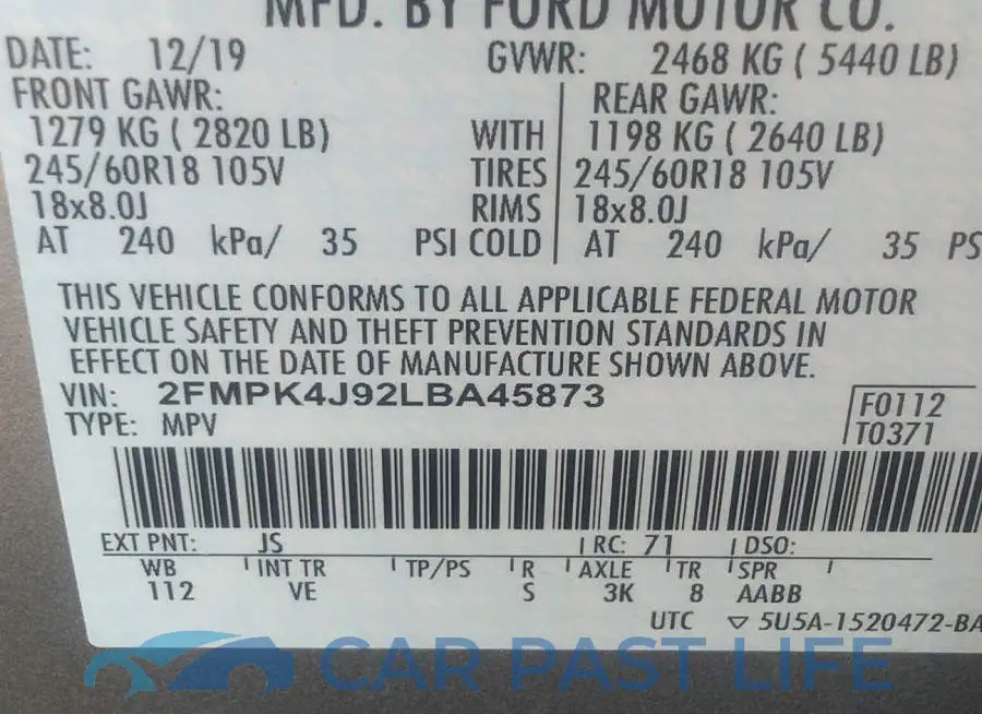 2FMPK4J92LBA45873# 9