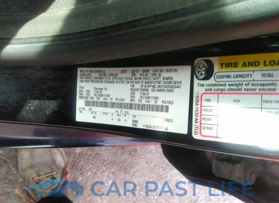 3FADP4EJ8DM208240# 9