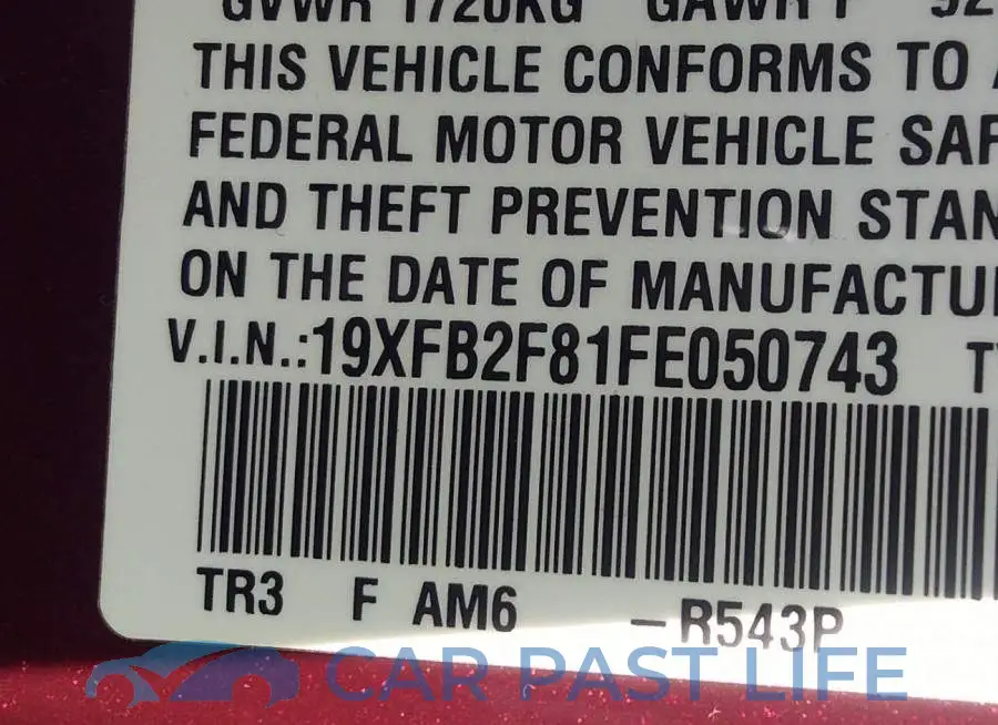 19XFB2F81FE050743# 9
