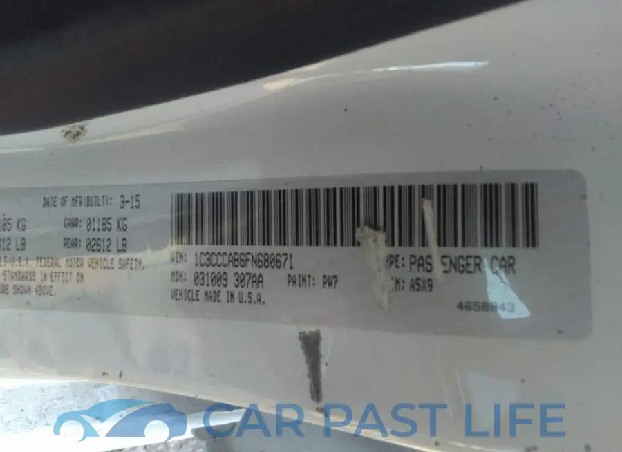 1C3CCCAB6FN680671# 9