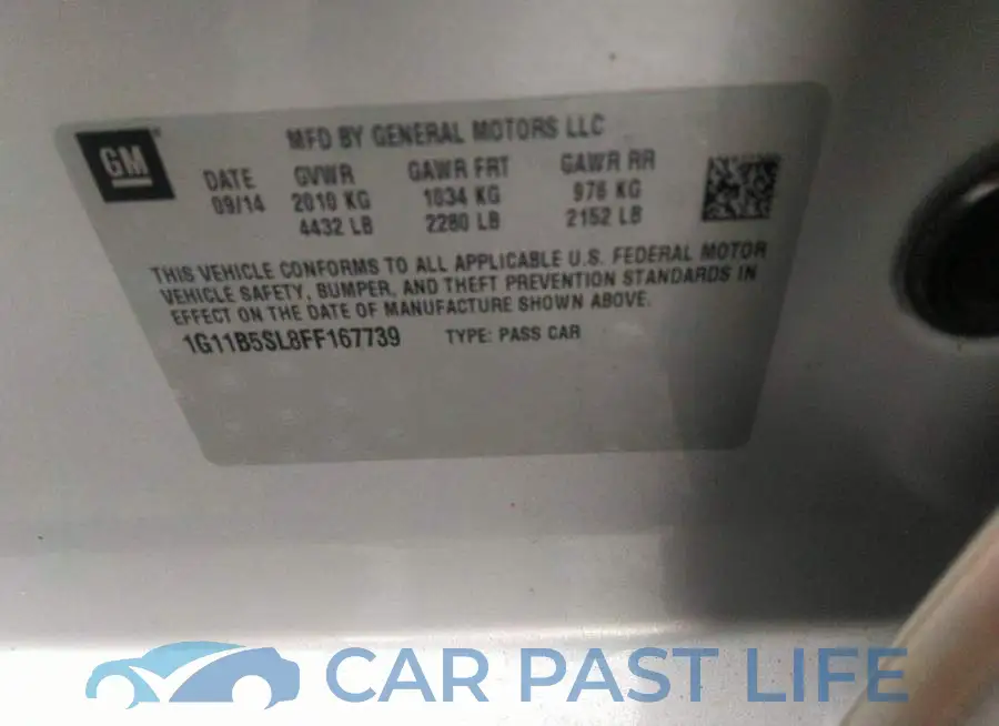 1G11B5SL8FF167739# 9