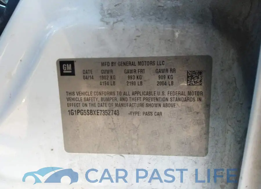 1G1PG5SBXE7352743# 9