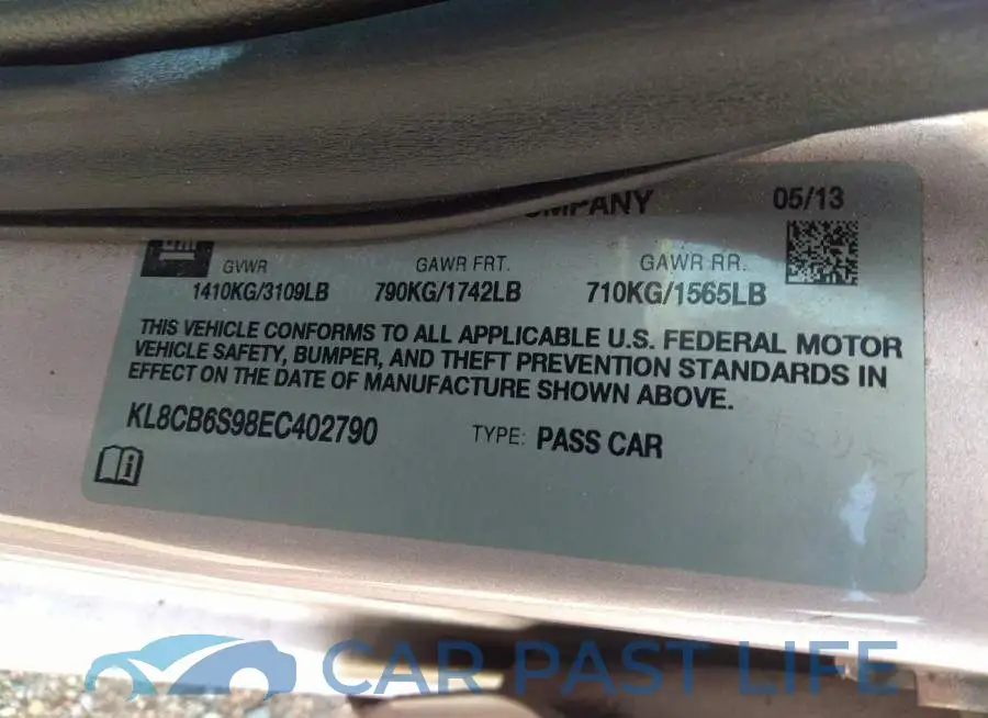 KL8CB6S98EC402790# 9