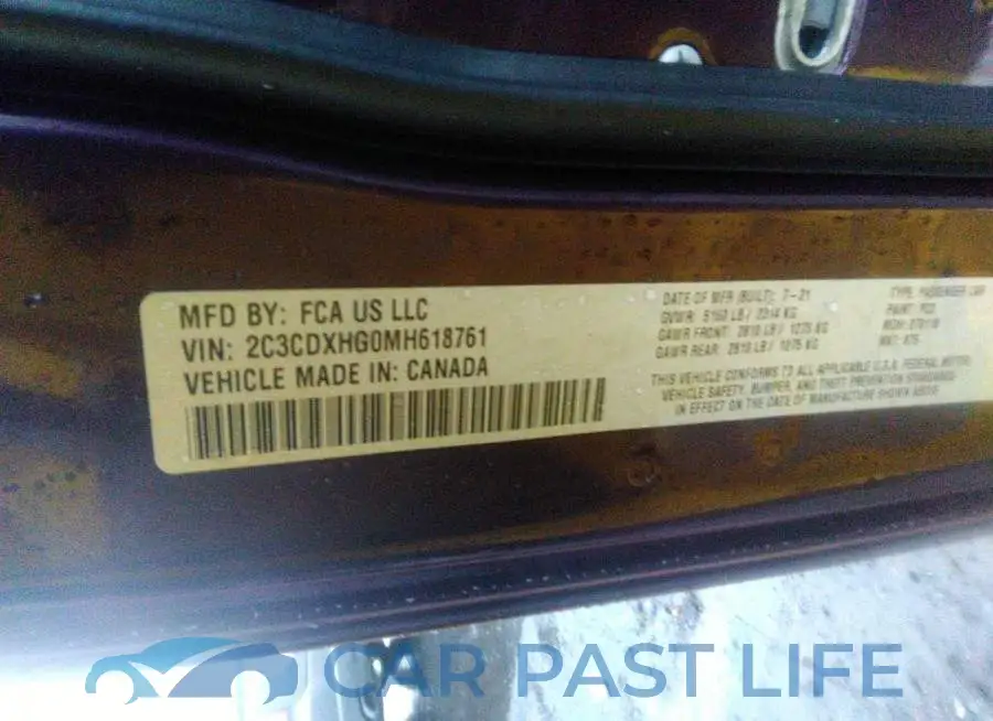 2C3CDXHG0MH618761# 9