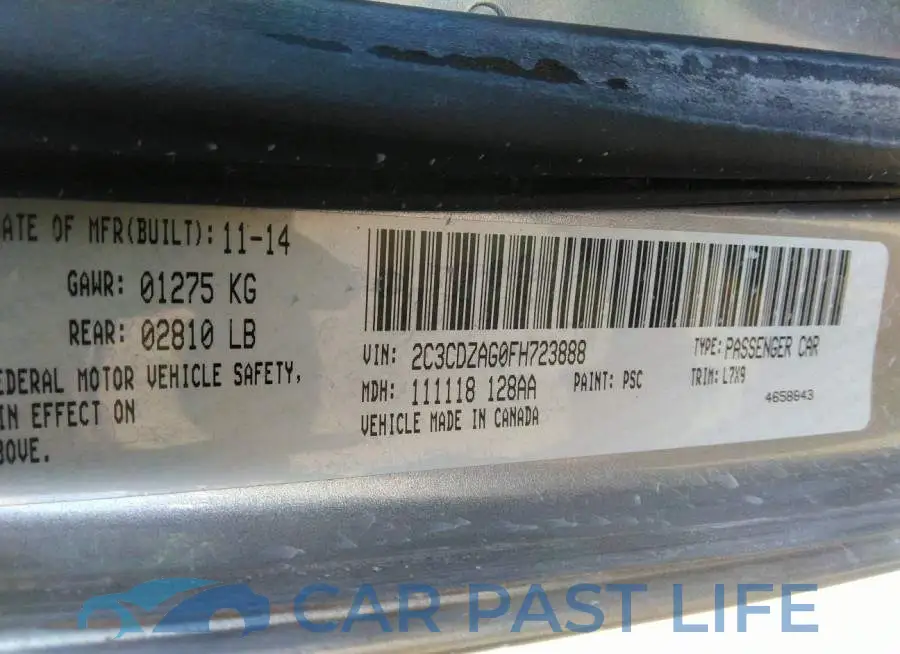 2C3CDZAG0FH723888# 9