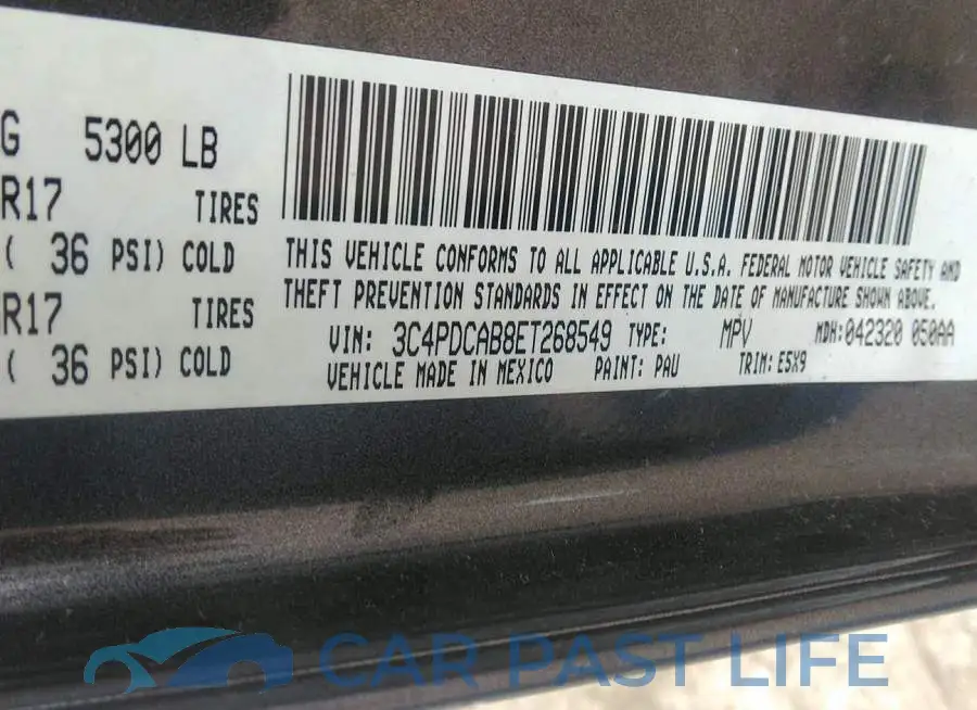 3C4PDCAB8ET268549# 9