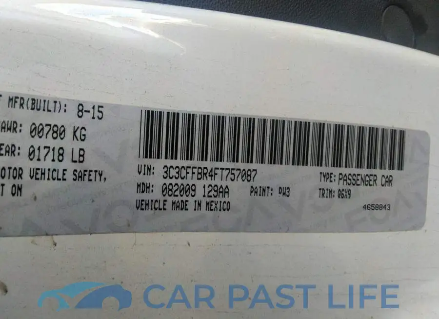 3C3CFFBR4FT757087# 9