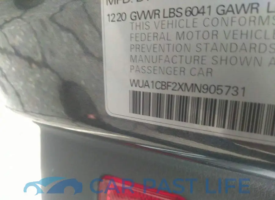 WUA1CBF2XMN905731# 9