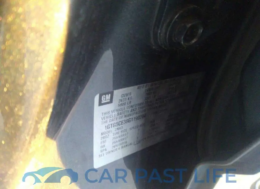 1GTG5CE38G1190204# 9