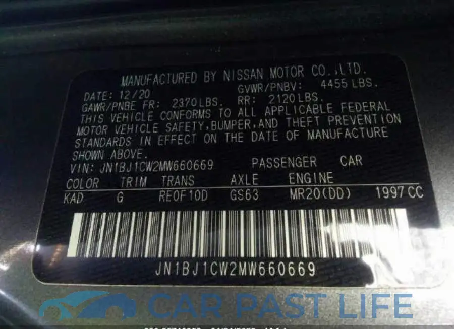 JN1BJ1CW2MW660669# 9