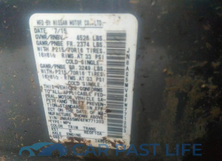 JN8AS5MV4FW771203# 9