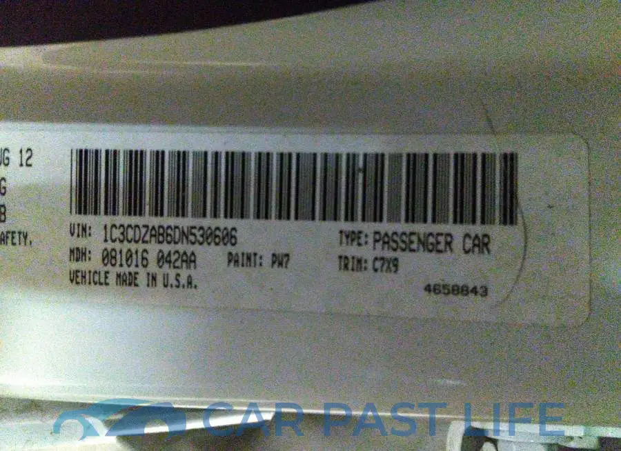 1C3CDZAB6DN530606# 9
