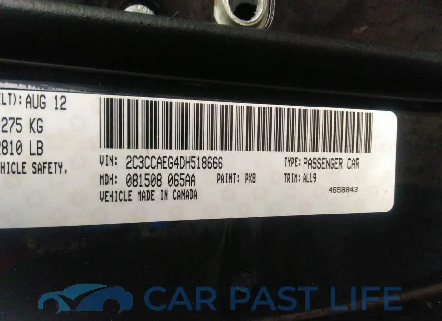 2C3CCAEG4DH518666# 9