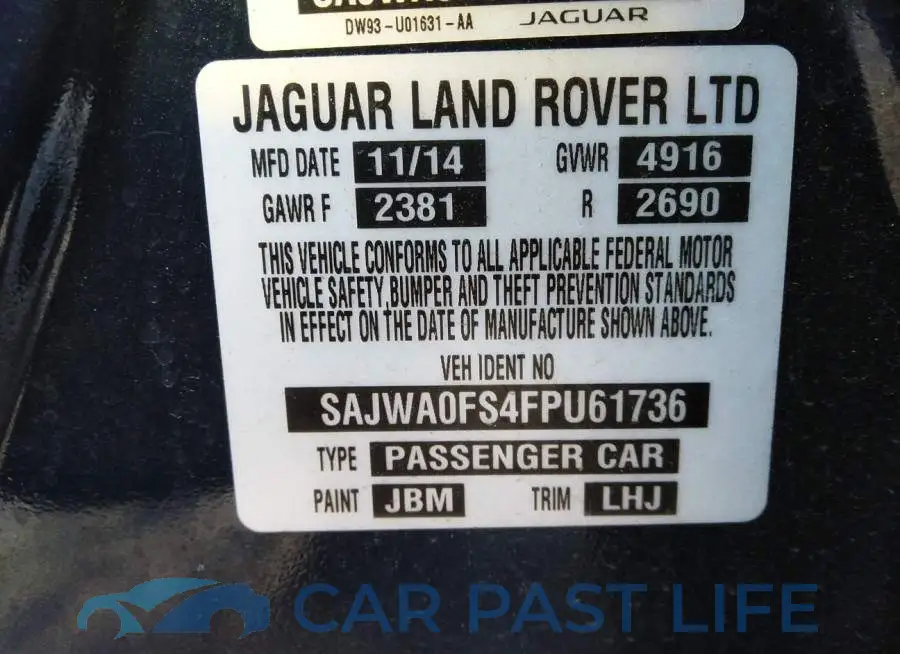 SAJWA0FS4FPU61736# 9