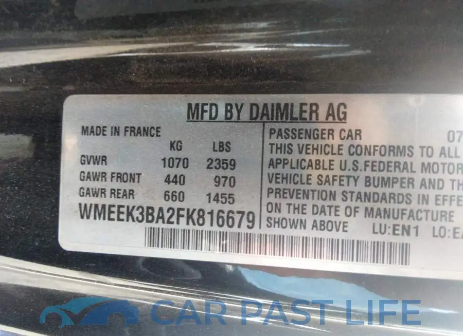 WMEEK3BA2FK816679# 9