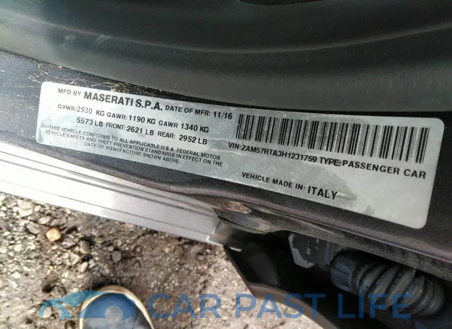 ZAM57RTA3H1231759# 9