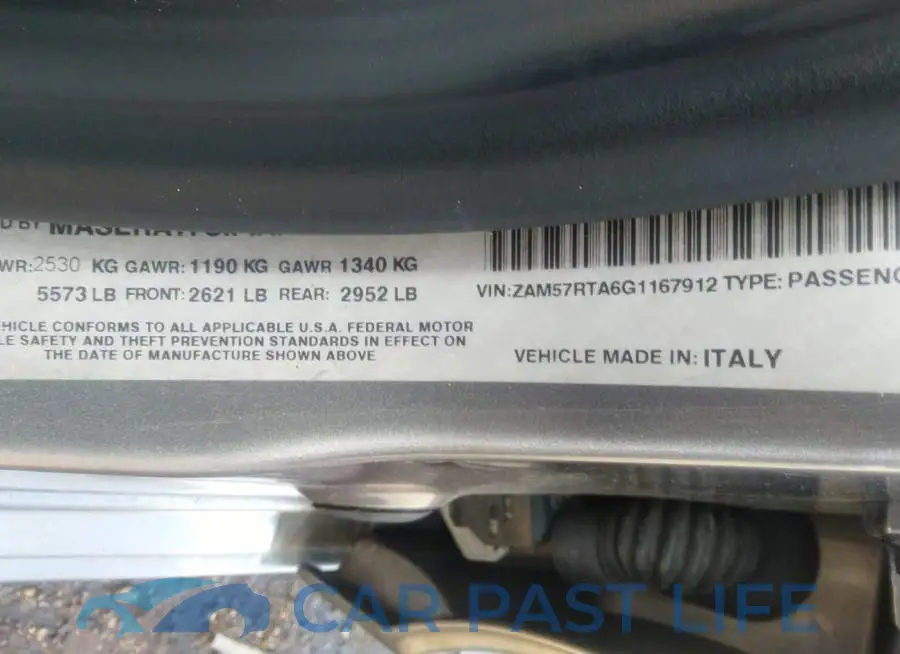 ZAM57RTA6G1167912# 9