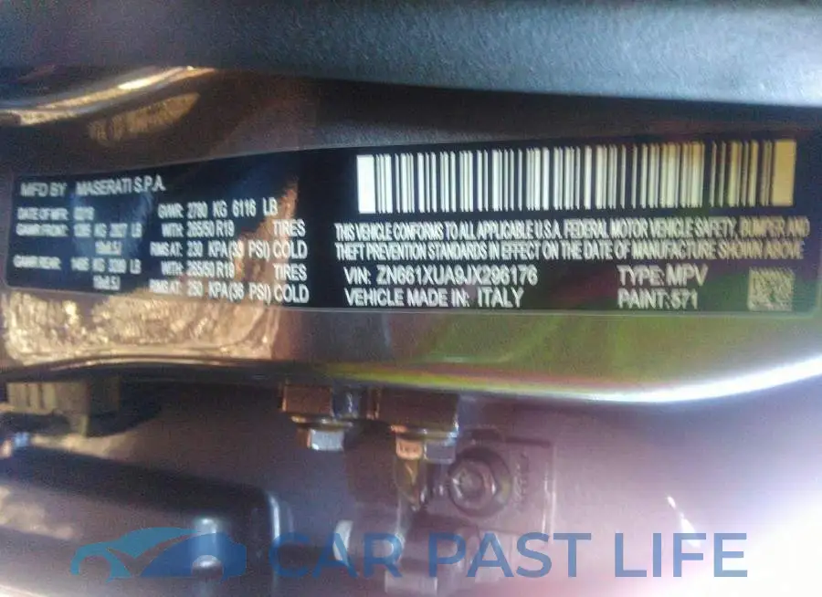 ZN661XUA9JX296176# 9