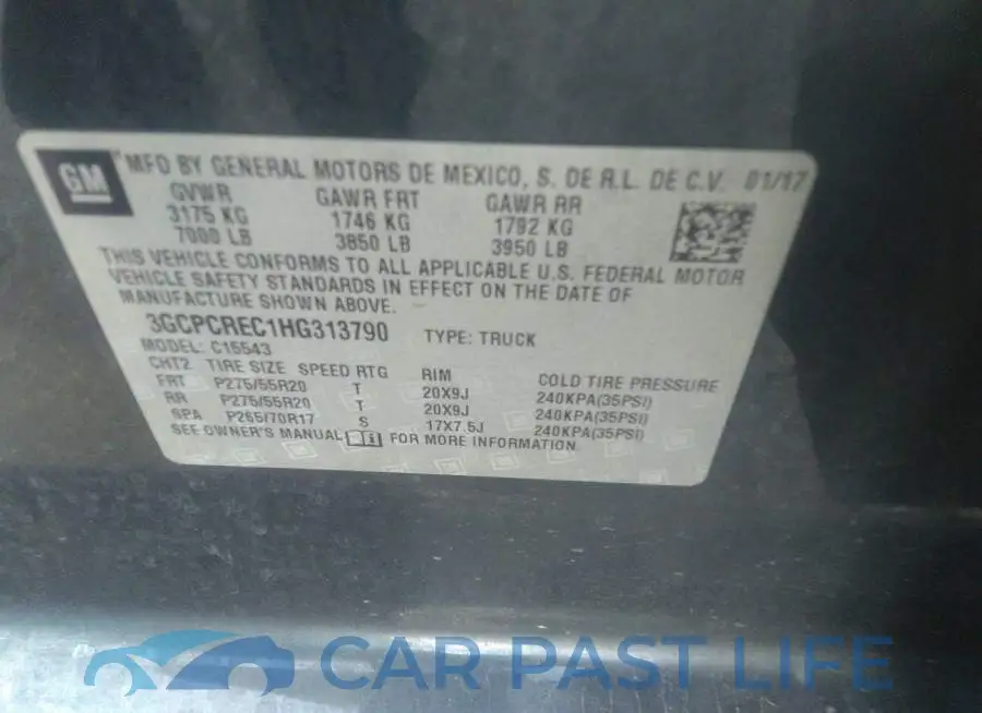 3GCPCREC1HG313790# 9