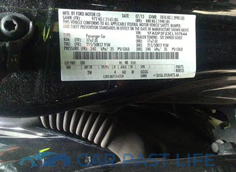 1FADP3F23EL107644# 9