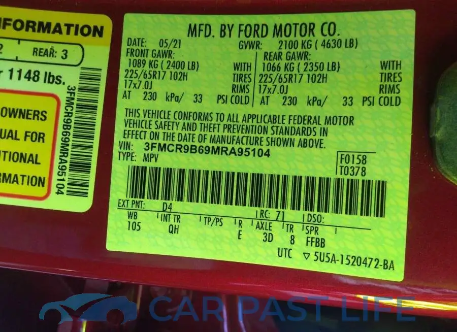 3FMCR9B69MRA95104# 9