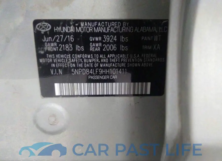 5NPD84LF9HH101411# 9
