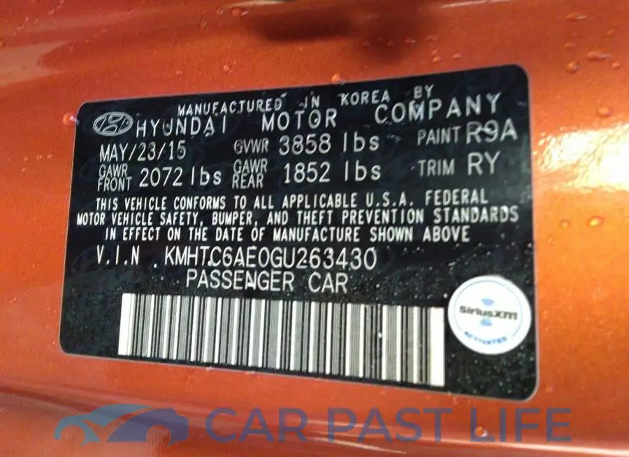 KMHTC6AE0GU263430# 9